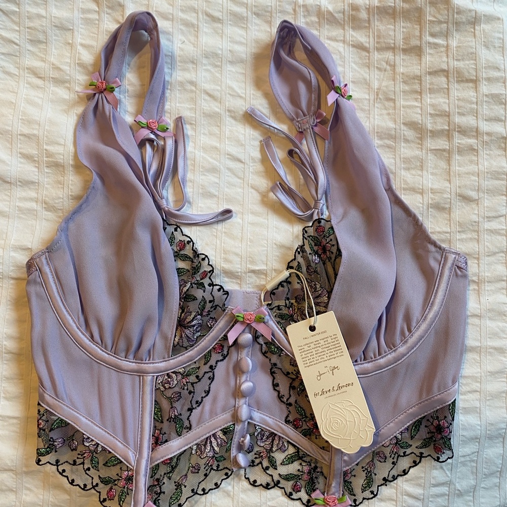 For Love and Lemons Lavender Corset